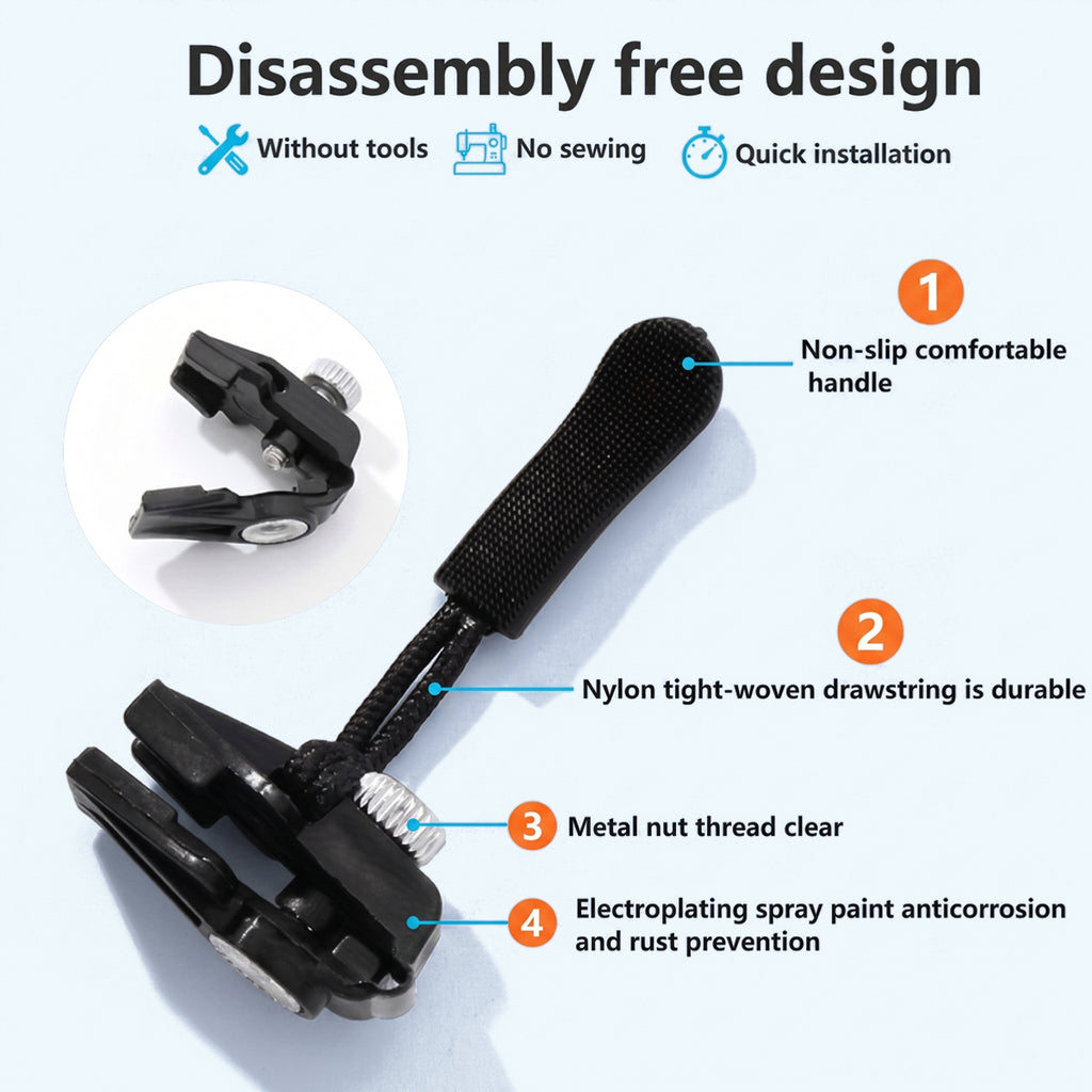 Removable Universal Zipper Repair Kit