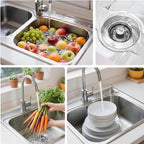 3-in-1 Stainless Steel Sink Drain Strainer