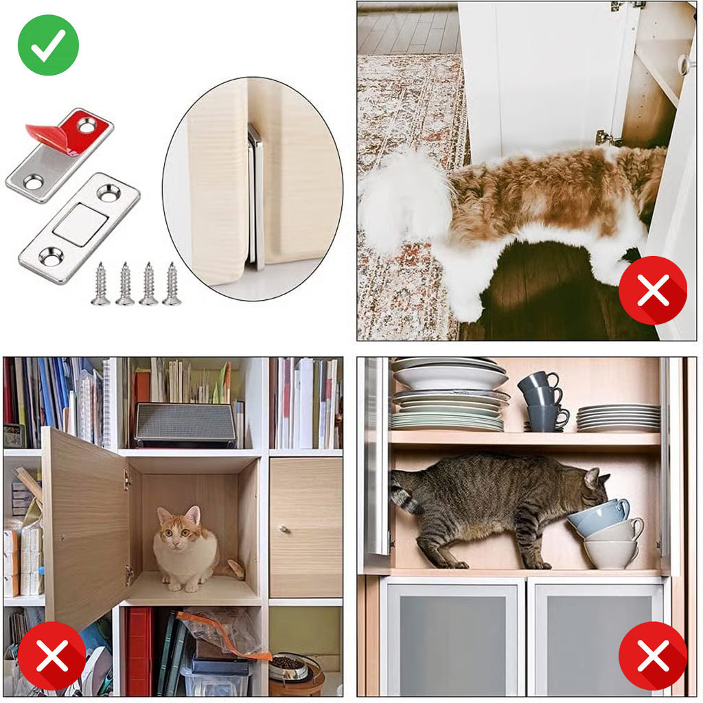 Ultra-thin invisible cabinet door magnets