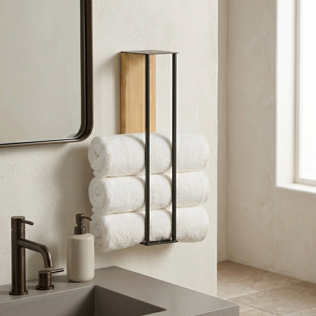 Wall Mounted Towel Rack No-Drill