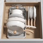 Expandable Pot Lid & Pan Organizer Rack