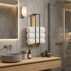 Wall Mounted Towel Rack No-Drill