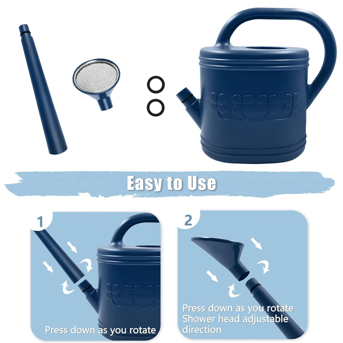 2 Gallon Outdoor Watering Can