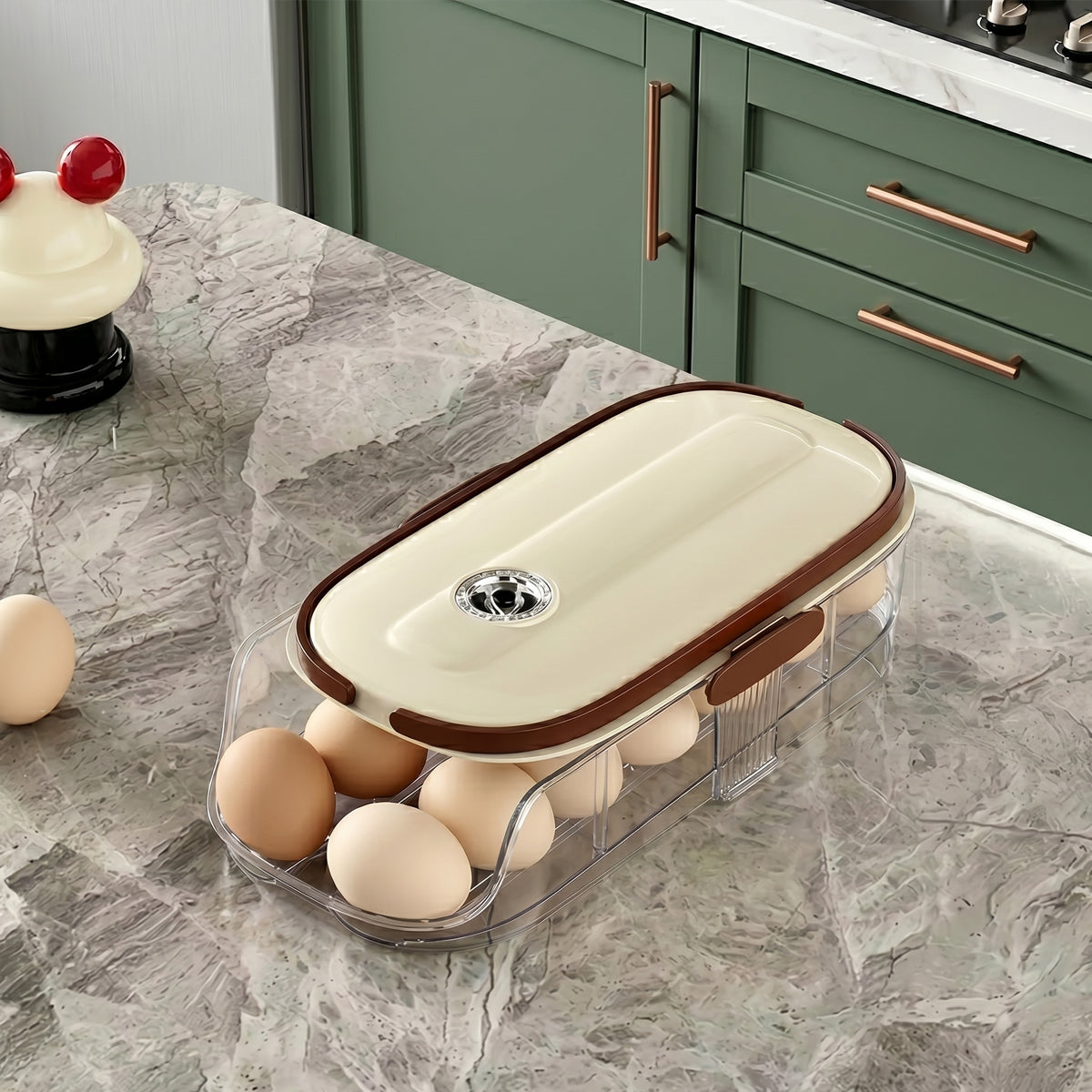 Automatic Rolling Egg Tray for Refrigerator