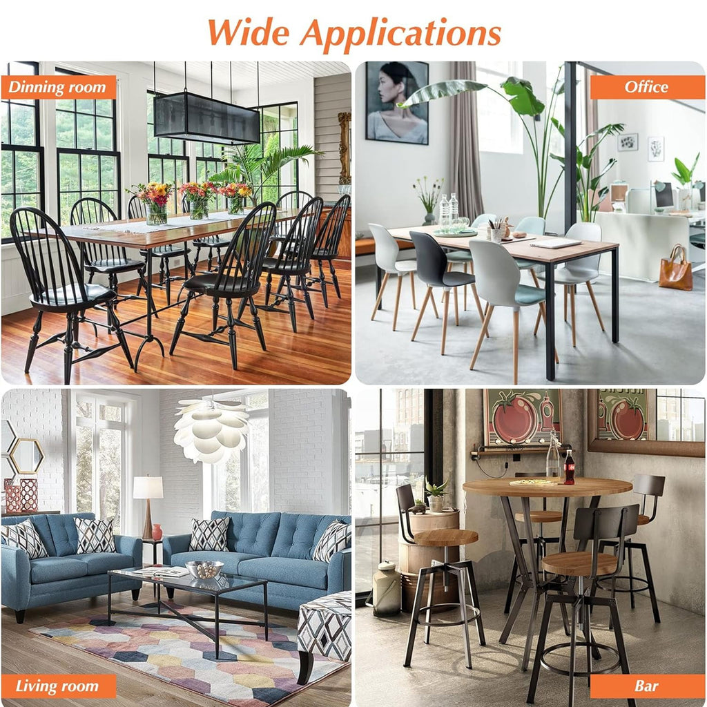 Transparent Silicone Chair Leg Floor Protectors