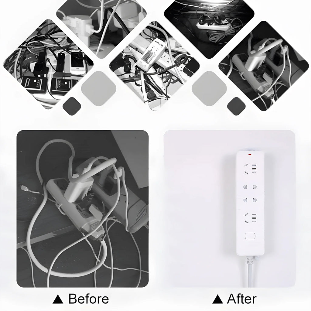 Adhesive Wall Mount Socket Holder