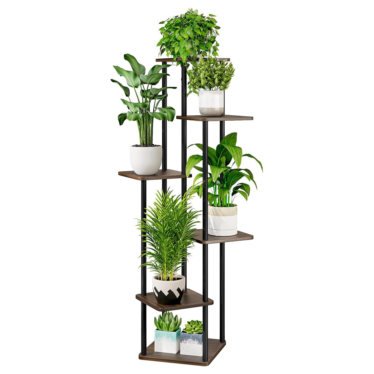 Wooden Flower Storage Shelf