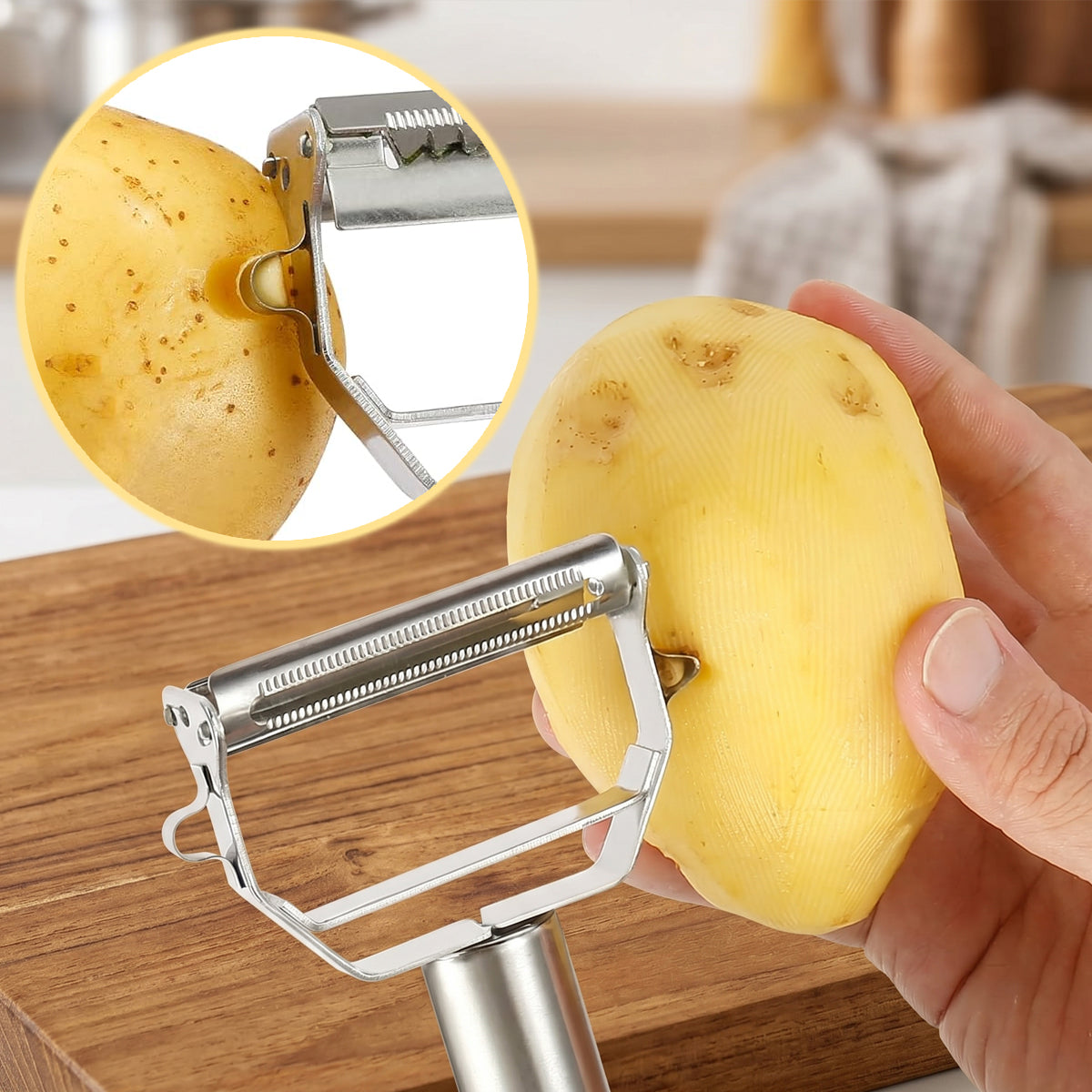 Stainless Steel Vegetable Peeler & Fruit Slicer Tool