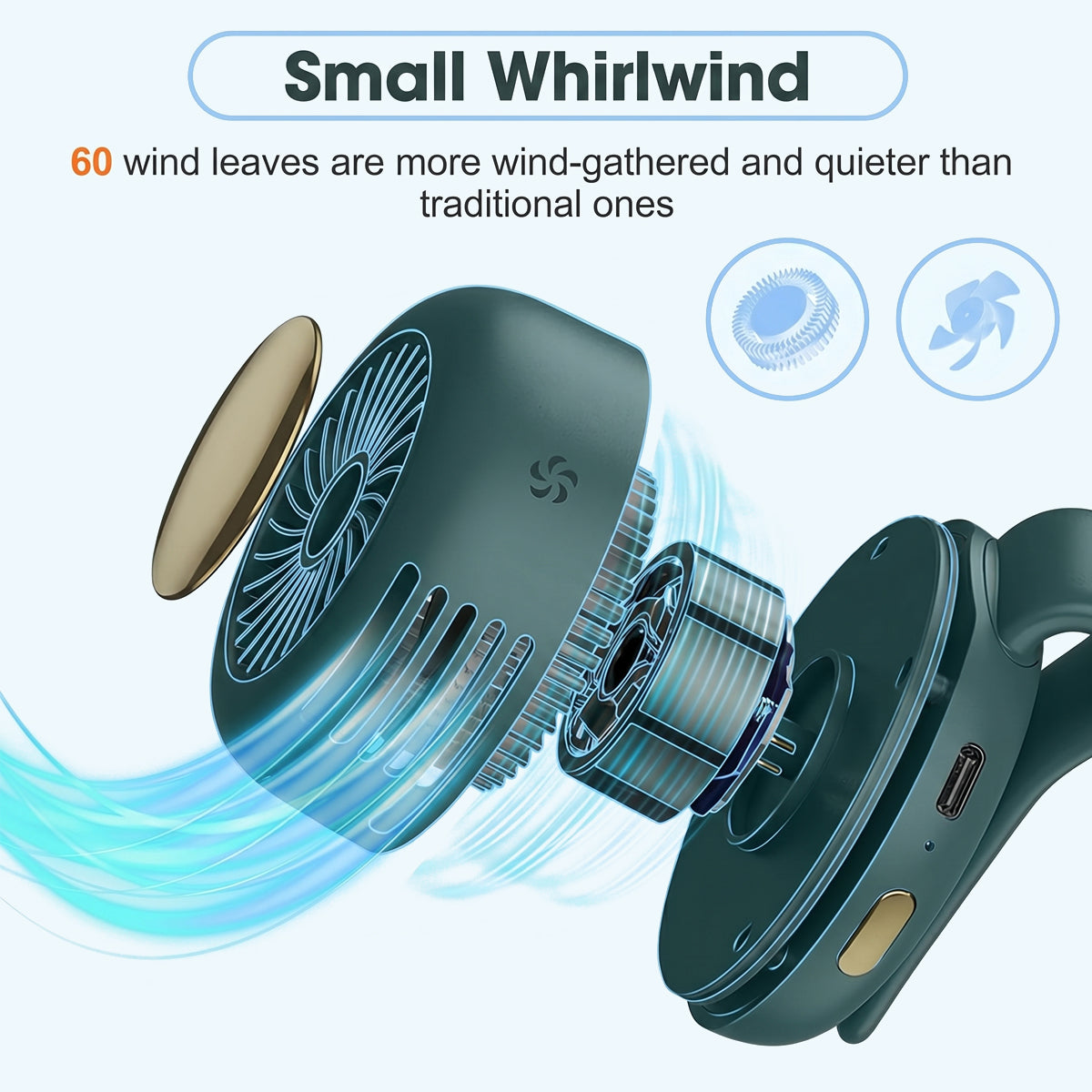 Portable Bladeless Clip On Fan