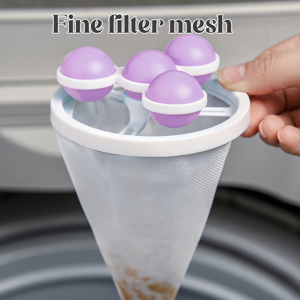3 Packs Reusable Washing Machine Filter Bags