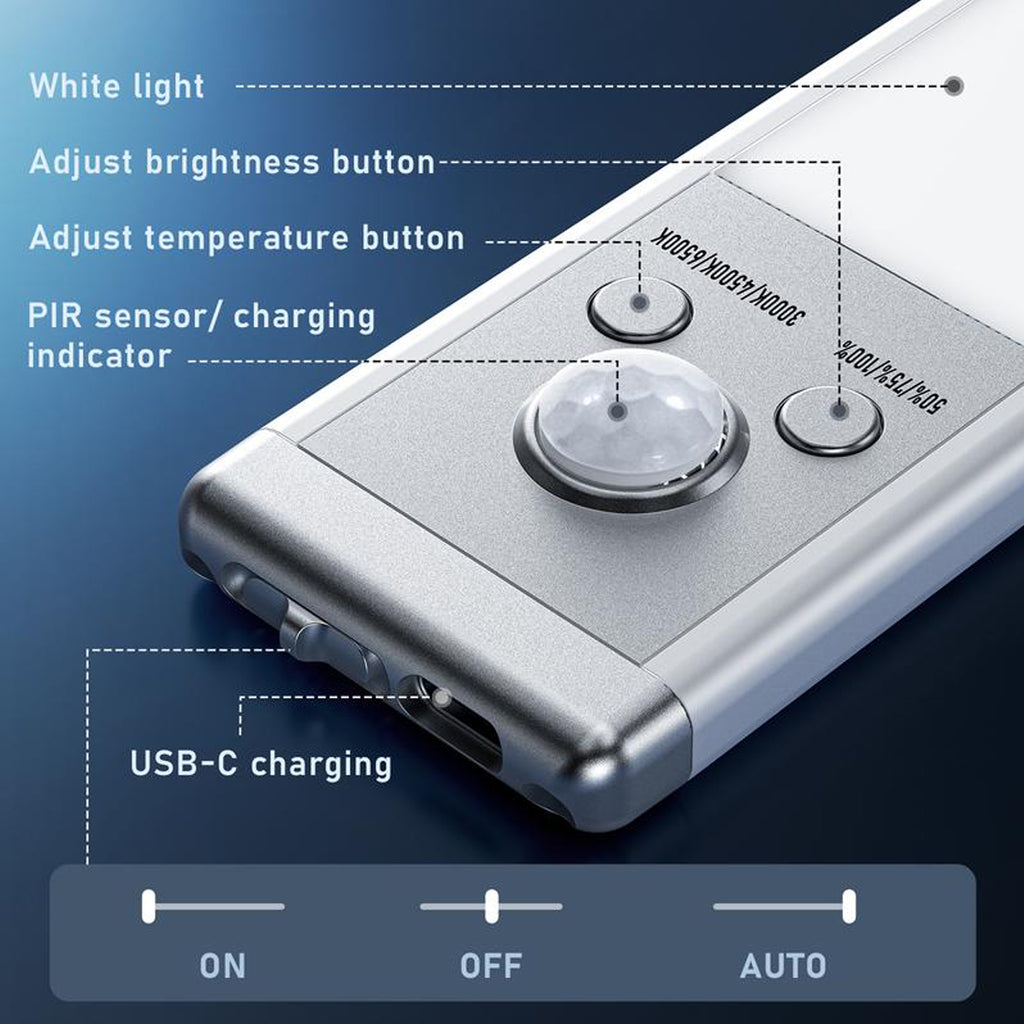 76 LED Motion Sensor Under Cabinet Light
