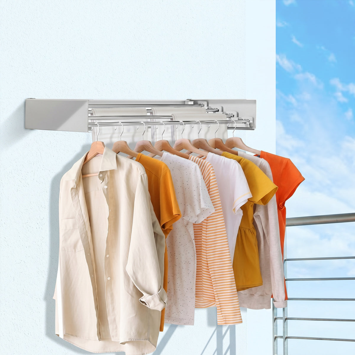 Wall Mounted Bathroom Towel Rack