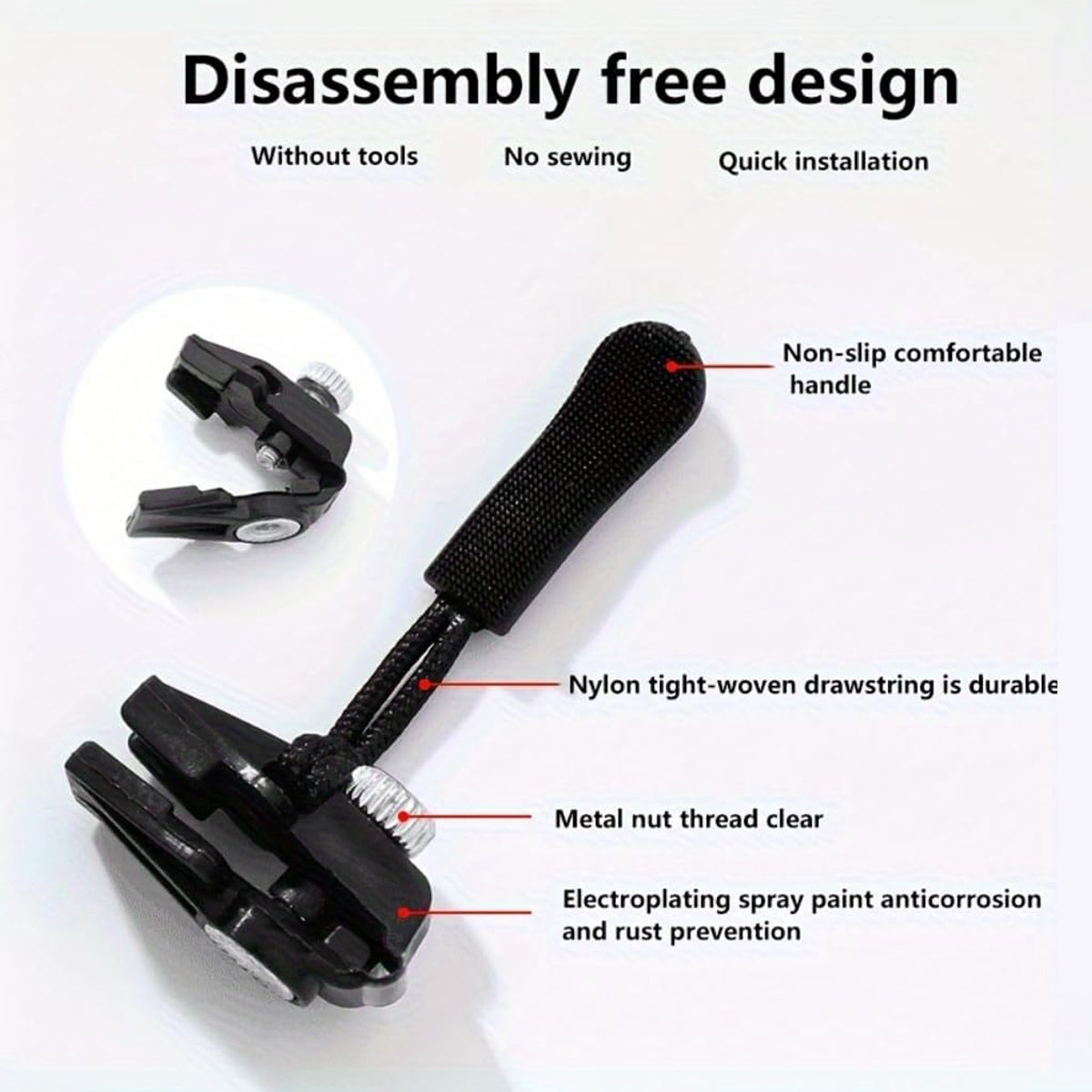 10 Pcs Removable Universal Zipper Repairer