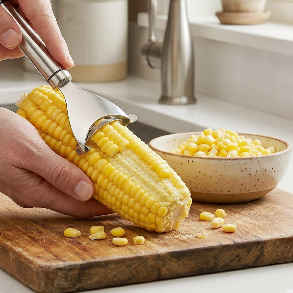 Stainless Steel Corn Peeler