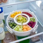 Divided Snack Tray with Lid & Handle