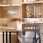 6 Hooks Storage Shelf Wardrobe Cabinet