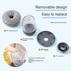 Soap Dispensing Steel Wool Dish Brush
