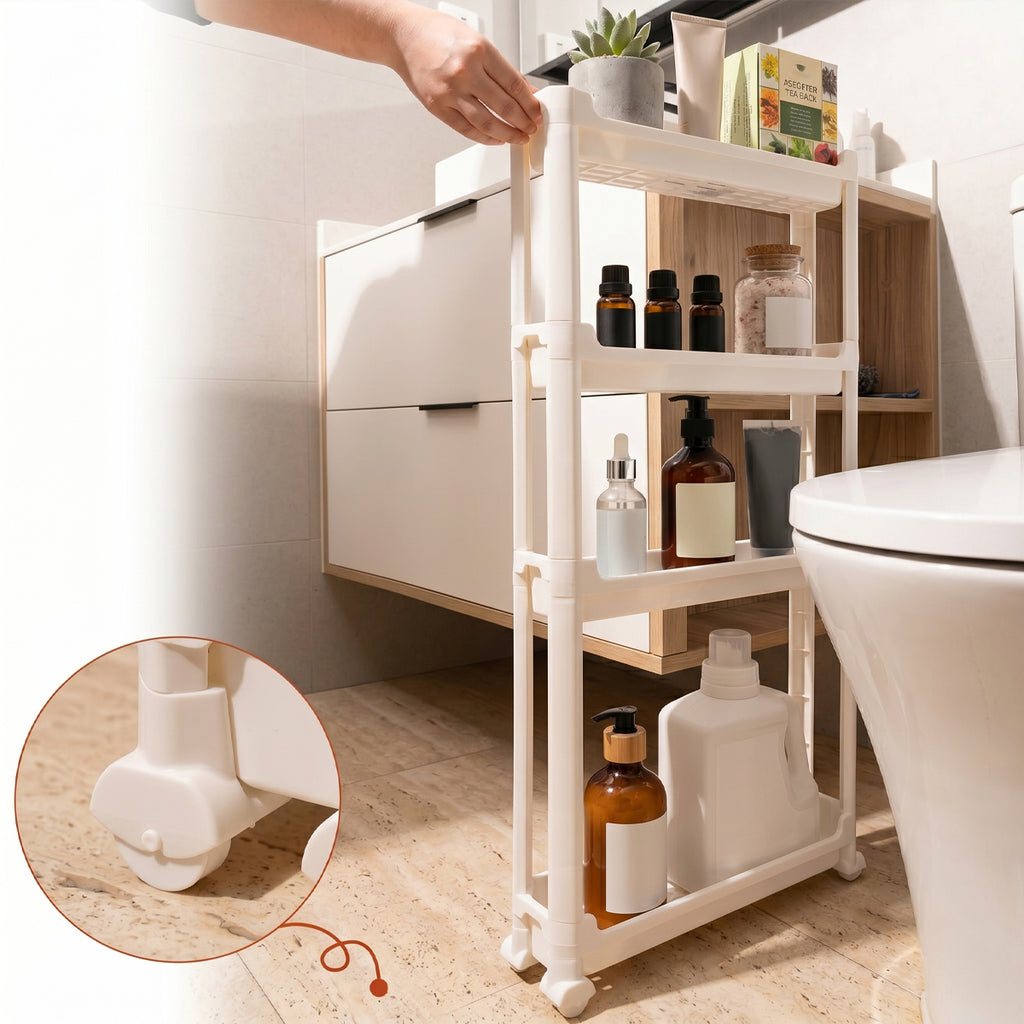 Slim 4-Tier Storage Cart