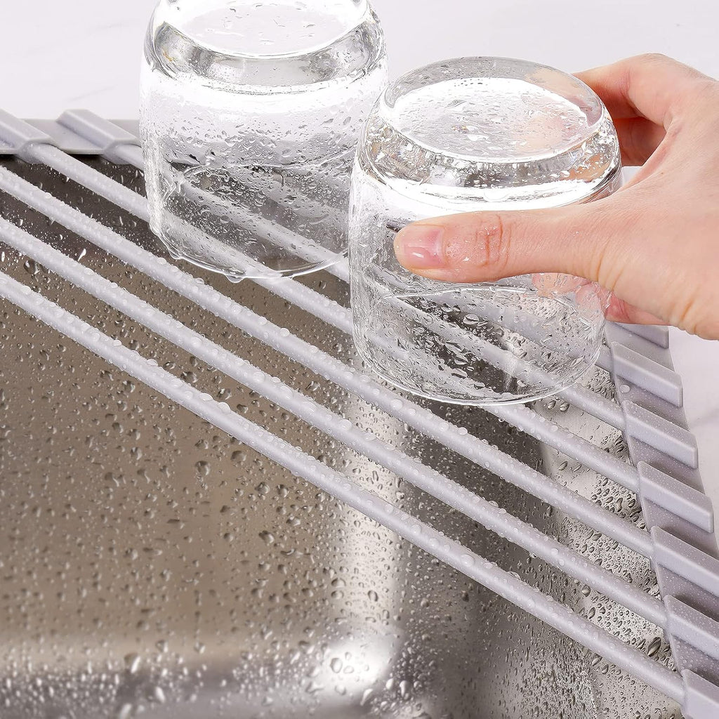 Triangle Roll-Up Dish Drying Rack