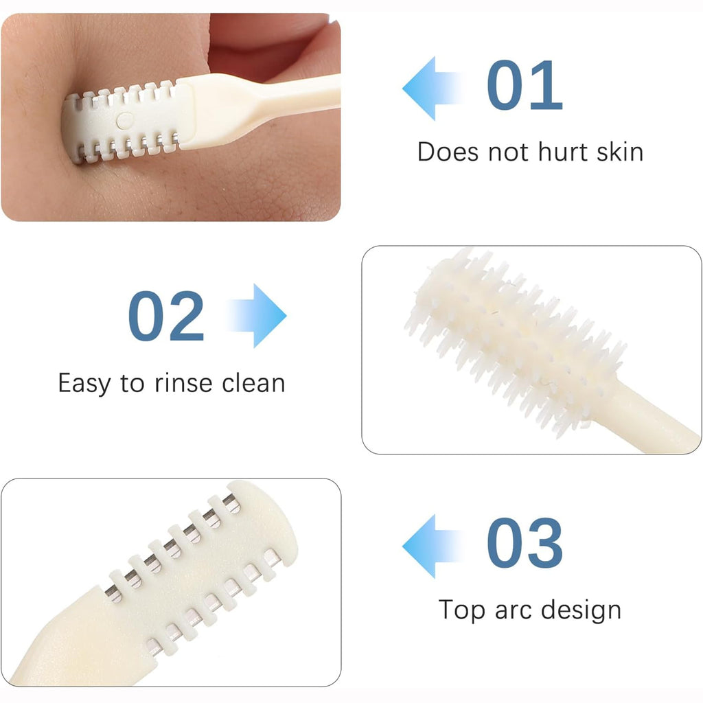4 Pcs 360° Double-Sided Nose Hair Cutter
