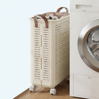 Foldable Laundry Basket with Wheels