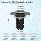 3-in-1 Bathroom Sink Drain Stopper