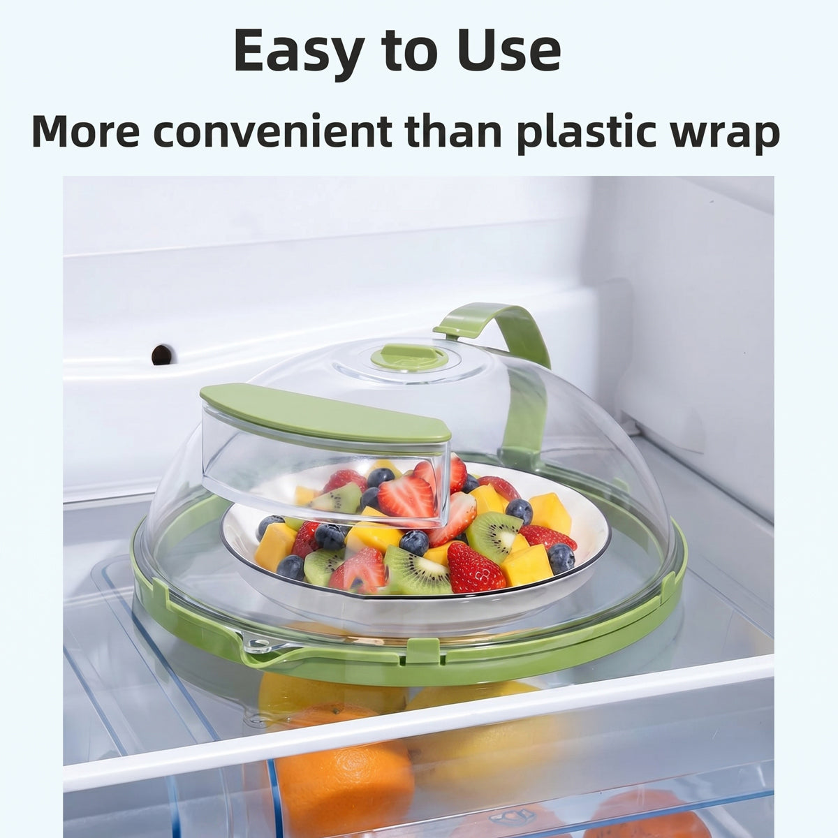 Microwave Splatter Cover with Water Steamer