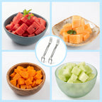 Stainless Steel 2-in-1 Watermelon Slicer & Fork