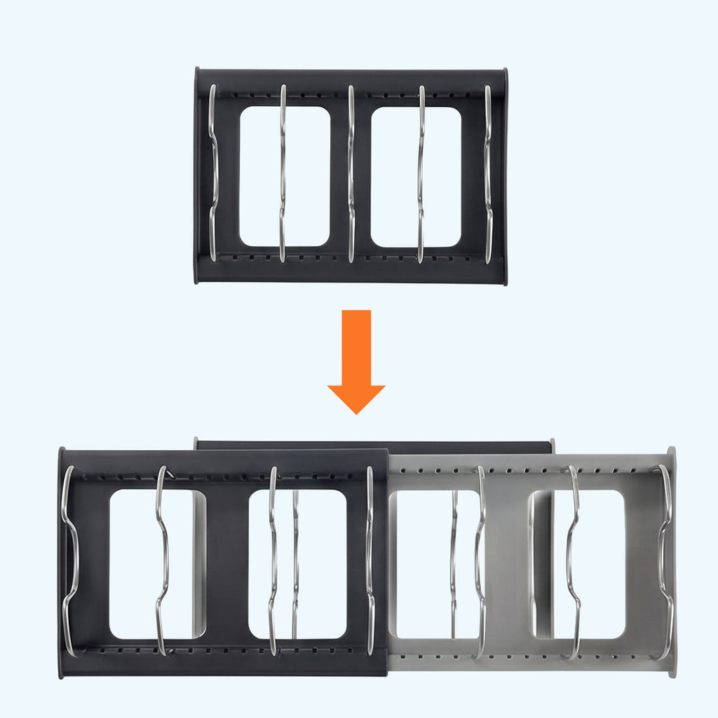 Expandable Pan & Pot Lid Rack Organizer