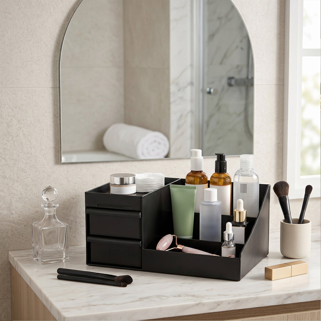 Cosmetic Storage Box with Drawers