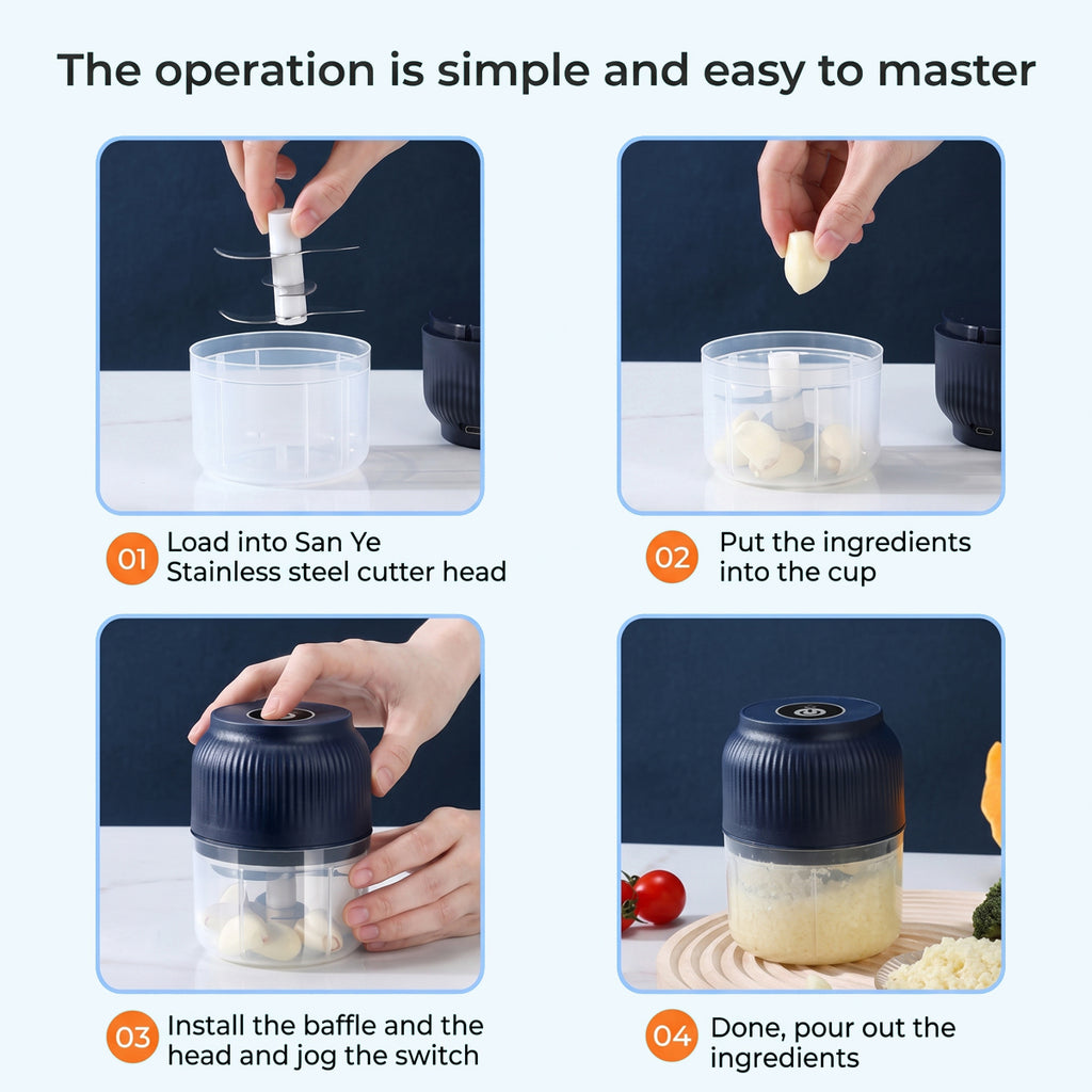Portable Electric Garlic Chopper