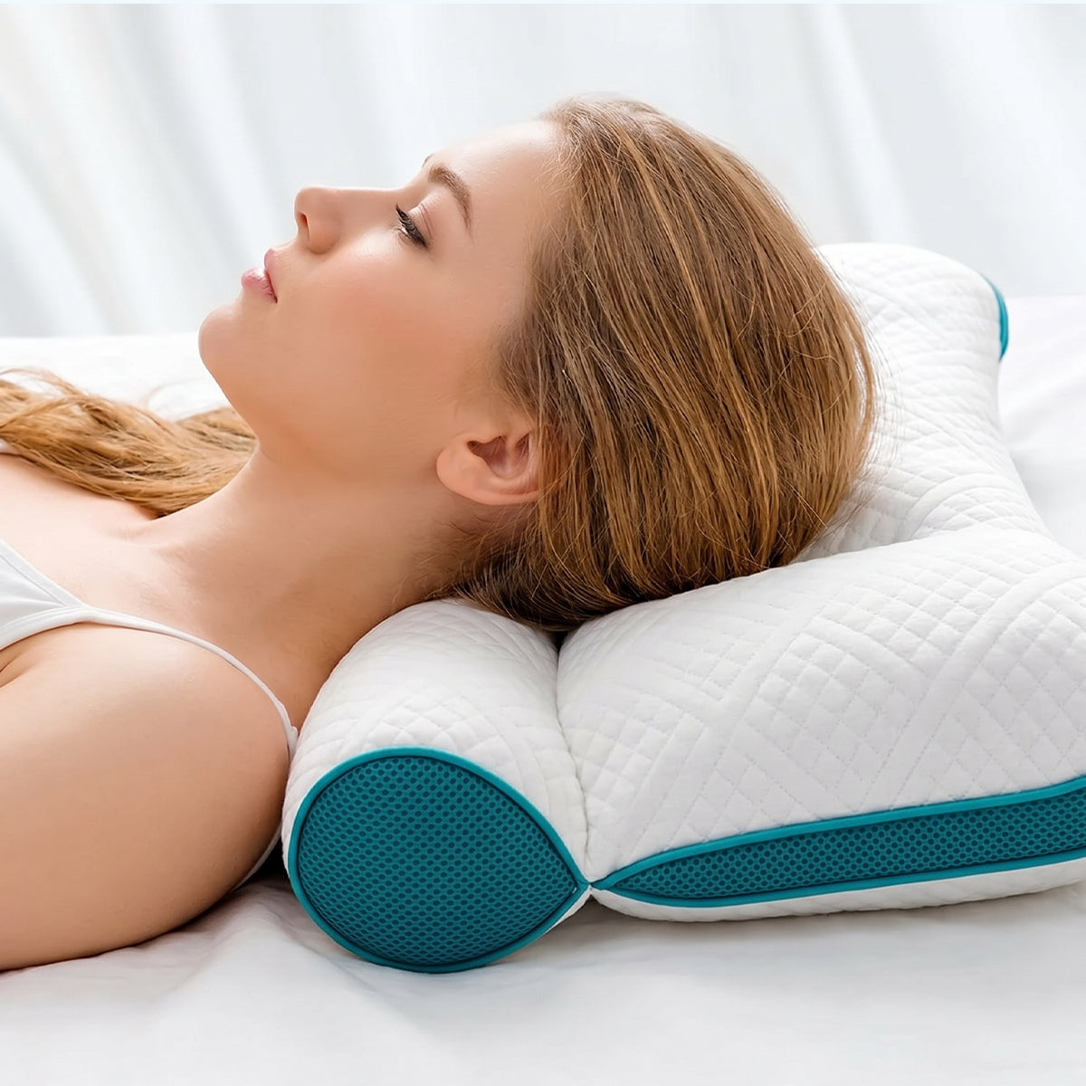 Ergonomic Memory Foam Neck Pillow