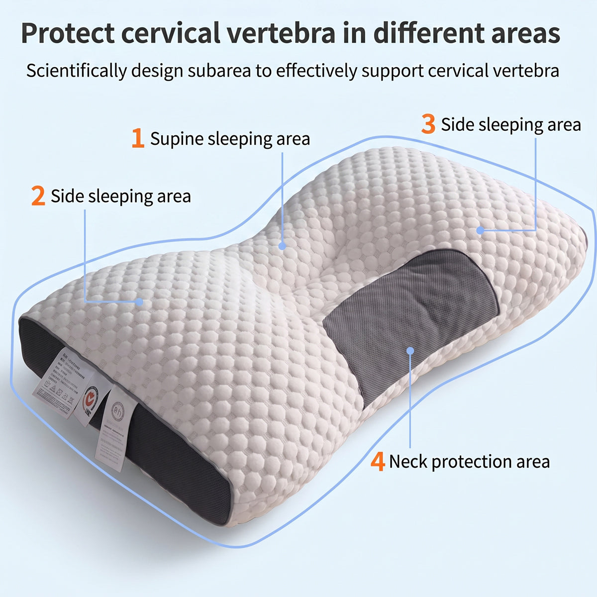 3D Neck Support Massage Pillow