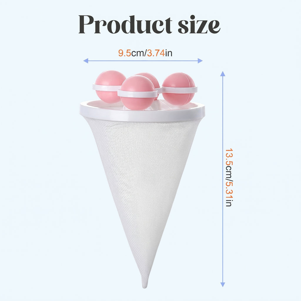 3 Packs Reusable Washing Machine Filter Bags