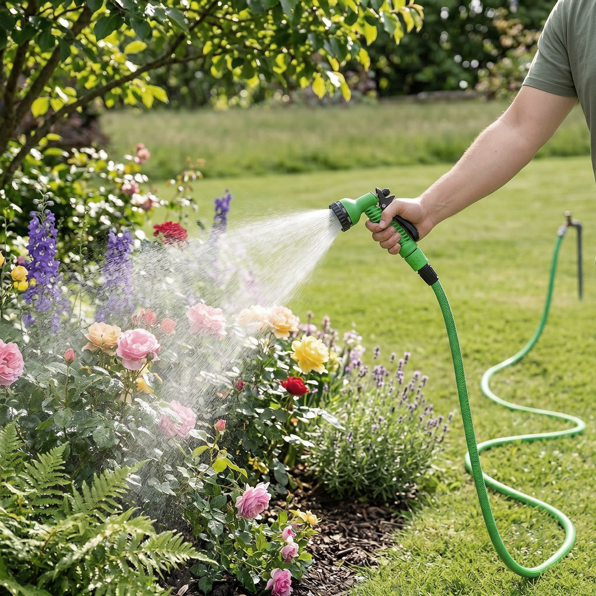 Portable Garden Hose with Spray Gun