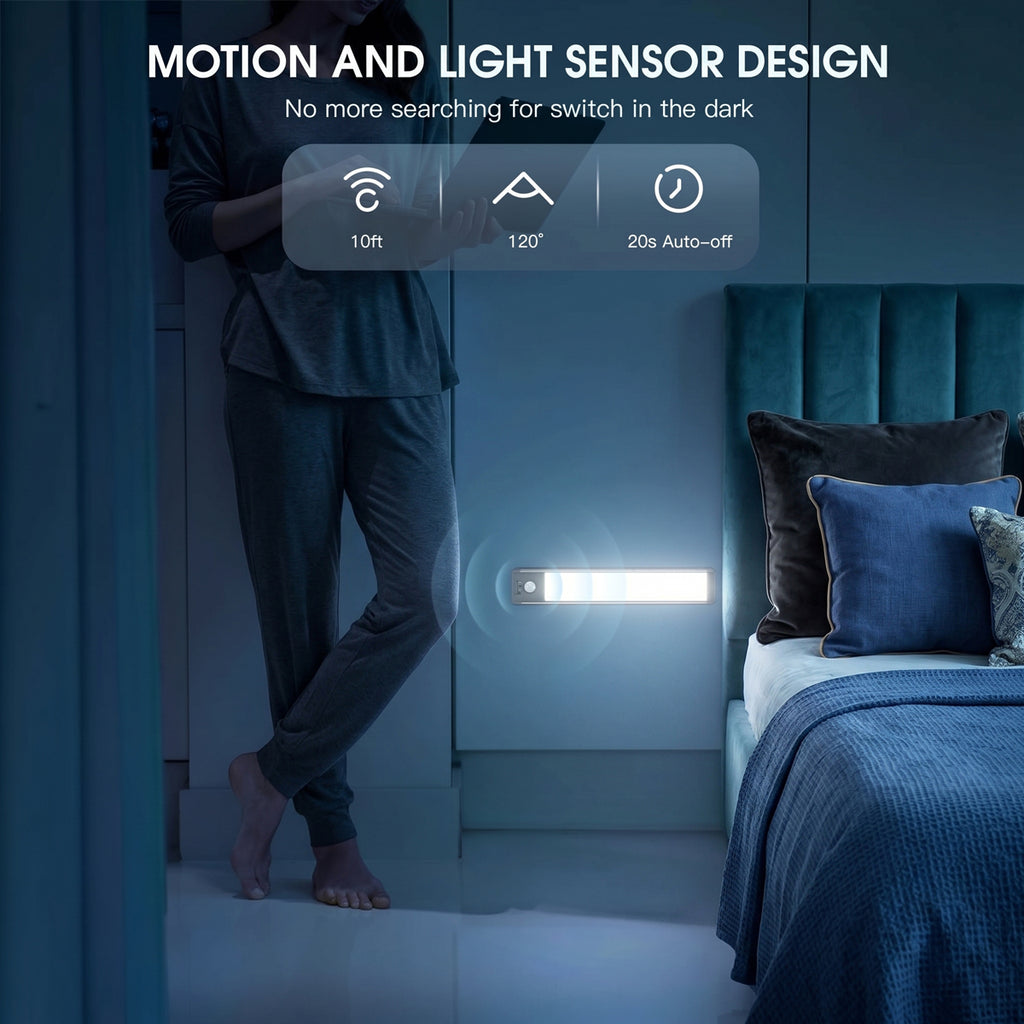 76 LED Motion Sensor Under Cabinet Light
