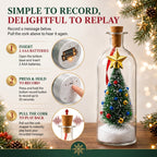 Recordable Christmas Glass Bottle