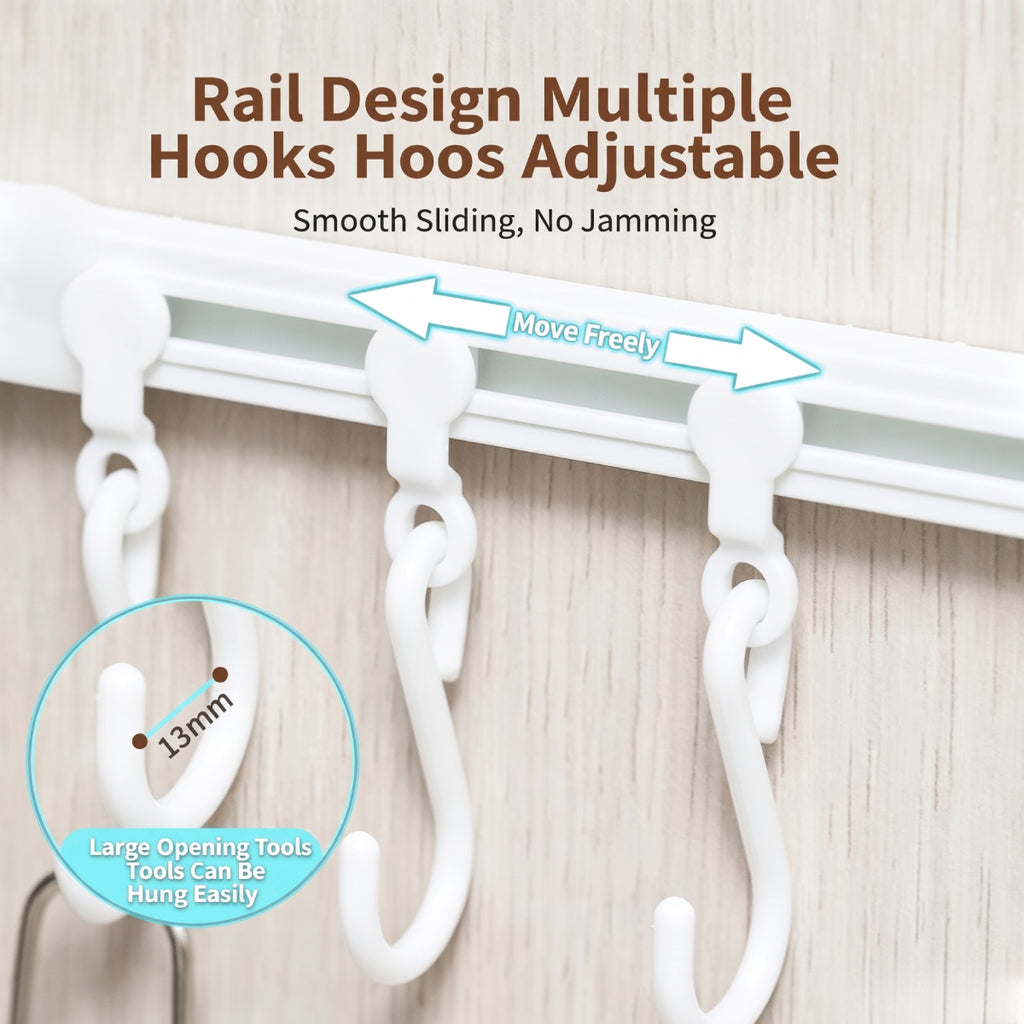 Multifunctional Slide Rail Hook Rack Set