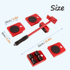 Heavy-Duty Furniture Lifter & Roller Set