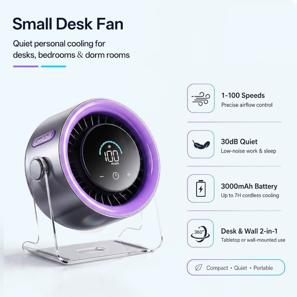 Vention Wireless Desktop Air Circulation Fan