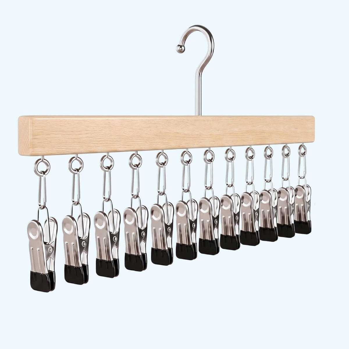 Multifunctional Wooden Hanger