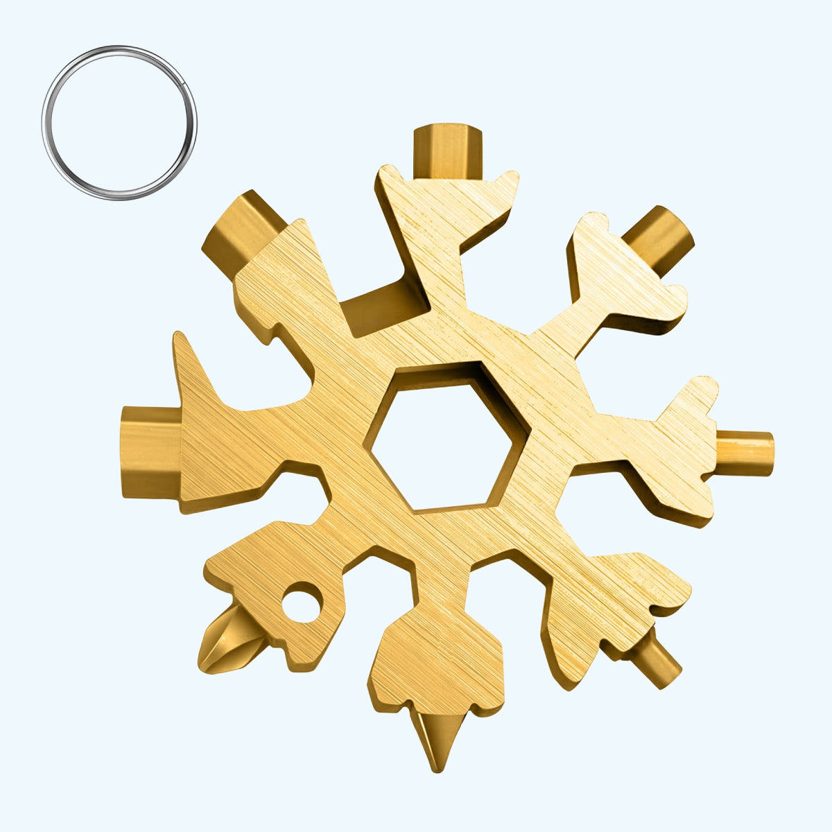 19-in-1 Stainless Steel Snowflake Multi-Tool