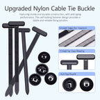 100PCS Universal Nylon Cable Tie Buckles