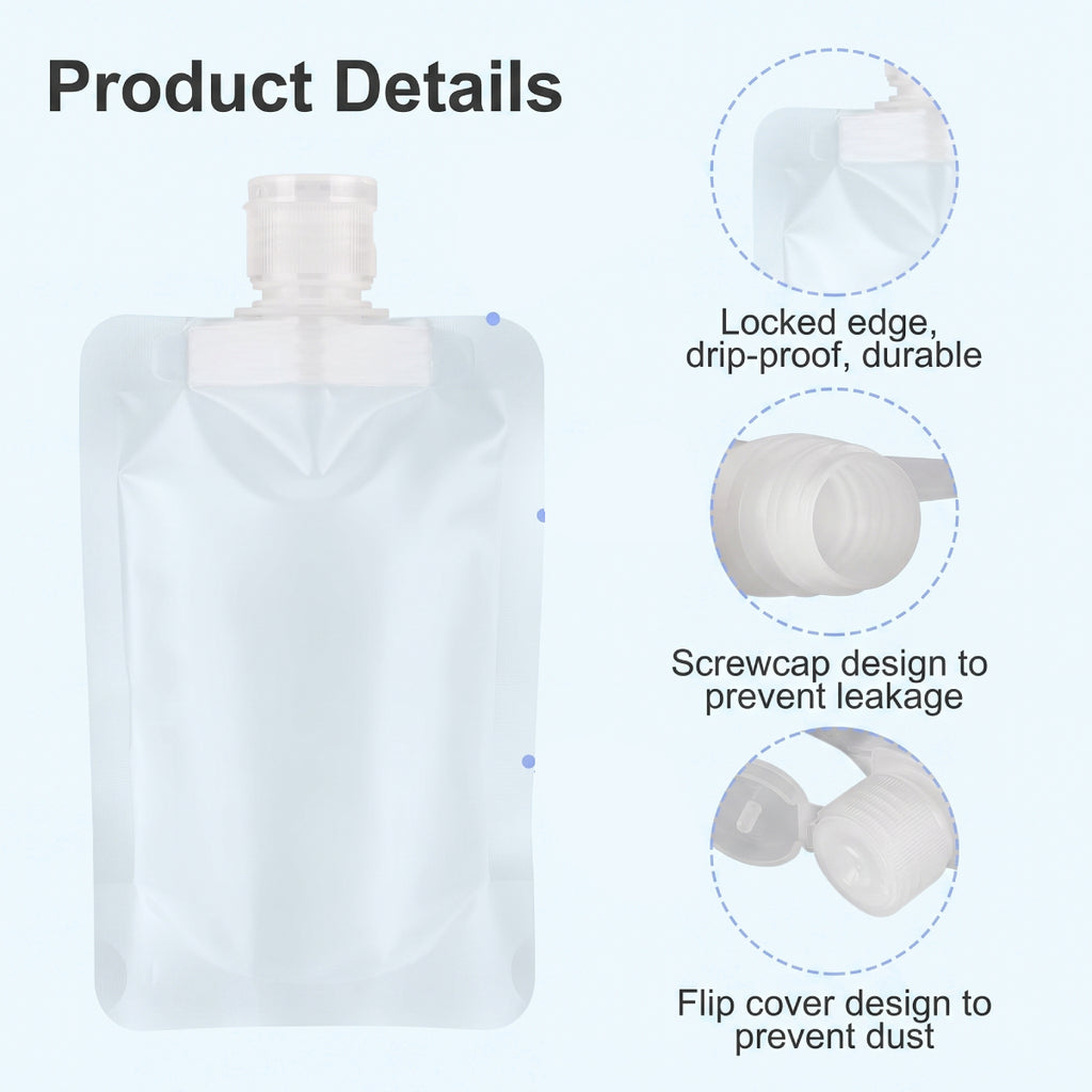 Leakproof Travel Squeeze Pouches Set