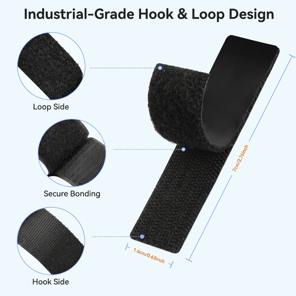 20 PCS Heavy-Duty Hook & Loop Tape