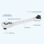 1/4-Inch Mini Dual-Head Ratchet Wrench