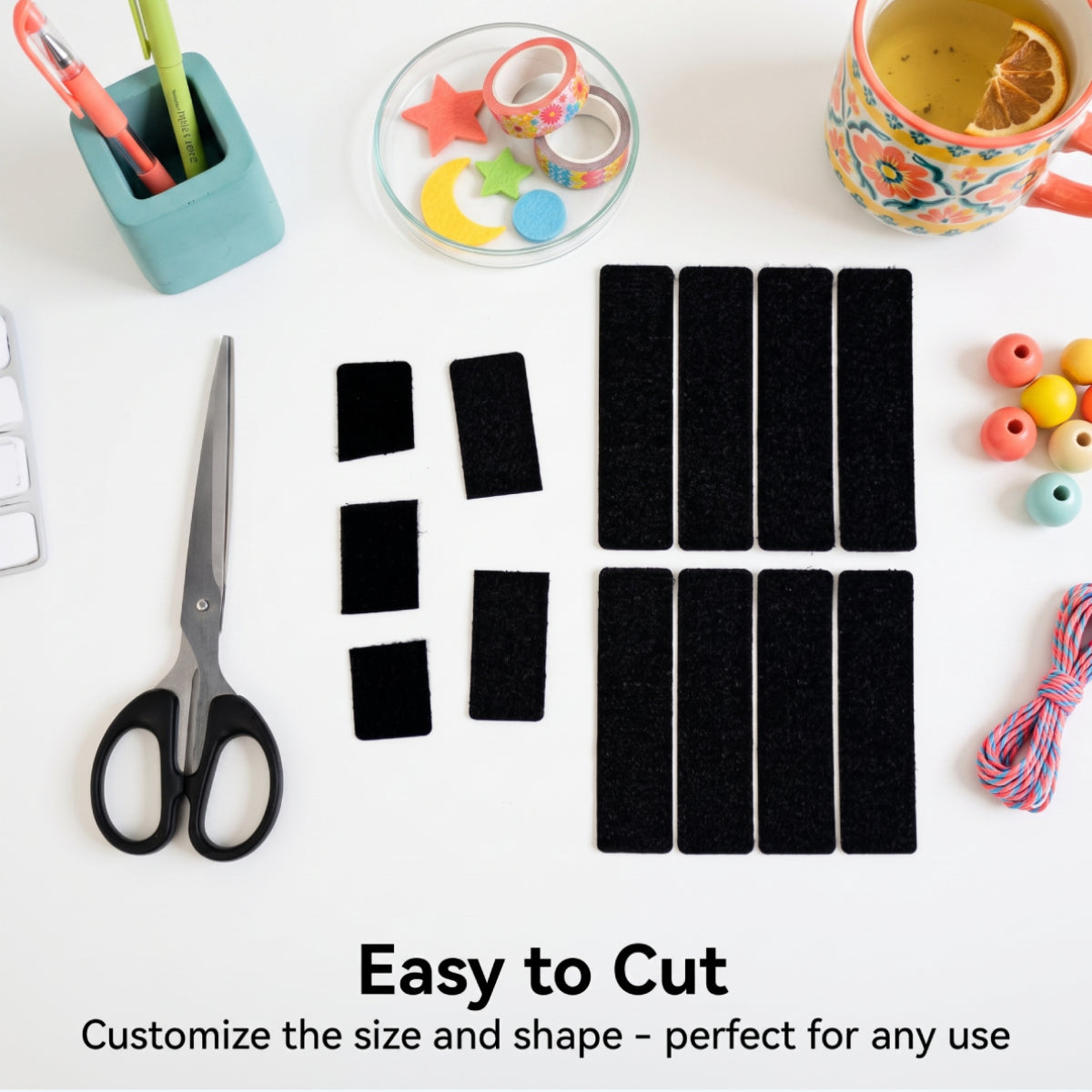 20 PCS Heavy-Duty Hook & Loop Tape