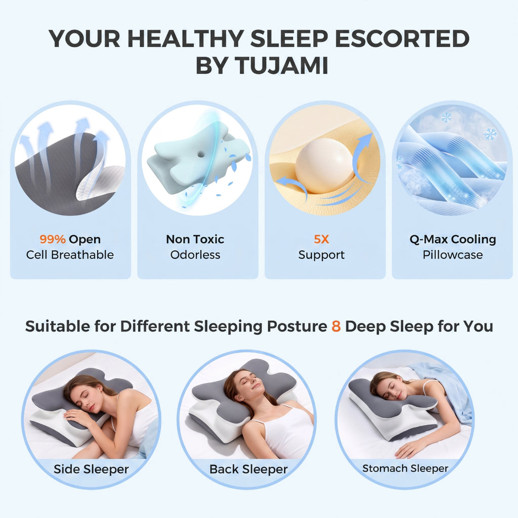 Cooling Memory Foam Neck Pillow