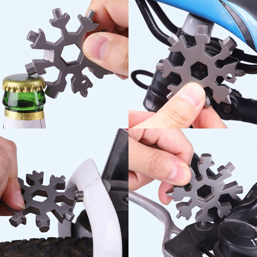 19-in-1 Stainless Steel Snowflake Multi-Tool
