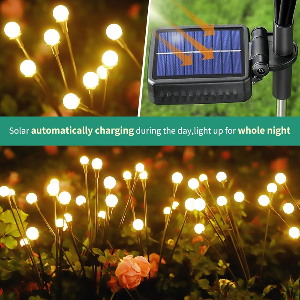 Solar Powered Firefly Garden Light